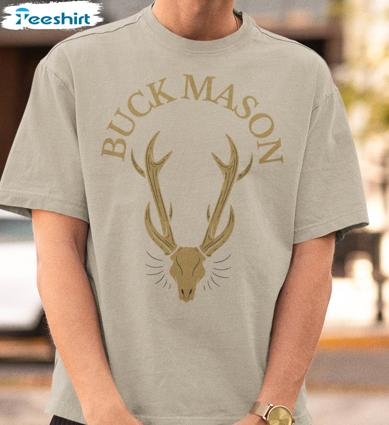 Buck Mason Trendy Shirt, Dad Hunter Deer Tee Tops Short Sleeve