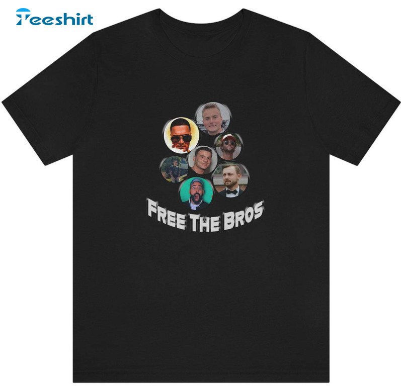 Free The Bros Shirt, Zack Morris Pj Hugh Henne Tommy Unisex T-shirt Crewneck