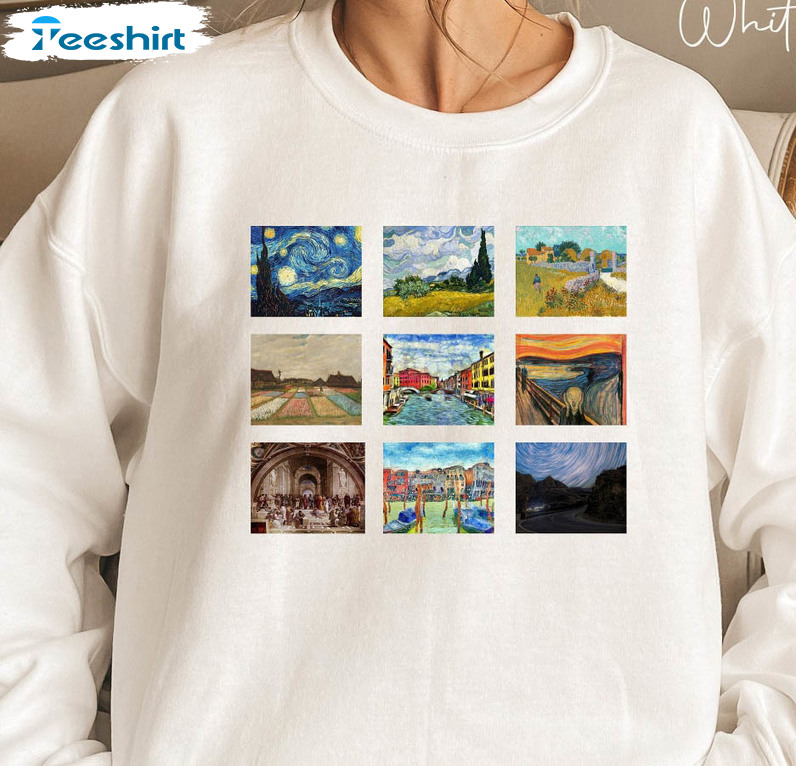 Vincent Van Gogh Vintage Shirt, Trendy Unisex Hoodie Long Sleeve