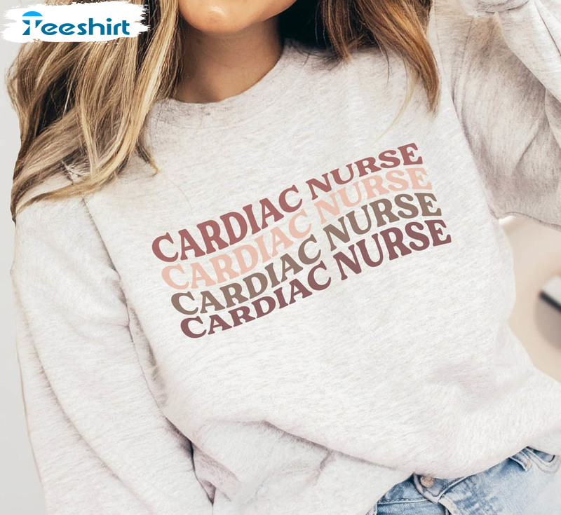 Cardiac Nurse Vintage Shirt, Cardiovascular Nurse Short Sleeve Tee Tops