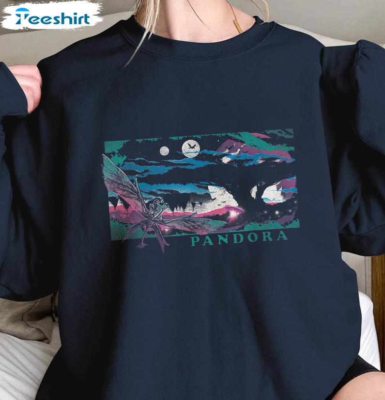 Avatar 2 The Way Of Water Shirt, Pandora At Night Short Sleeve Long Sleeve