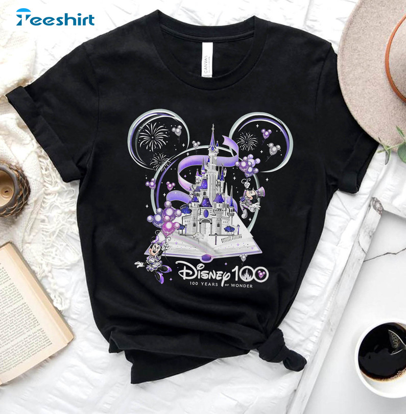 Disney 100 Years Of Wonder Shirt, Disney Trip 2023 Unisex Hoodie Long Sleeve