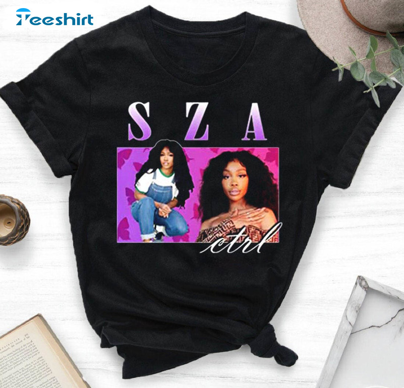 Sza Ctrl Vintage 90s Shirt, Hip Hop Trending Unisex Hoodie Long Sleeve