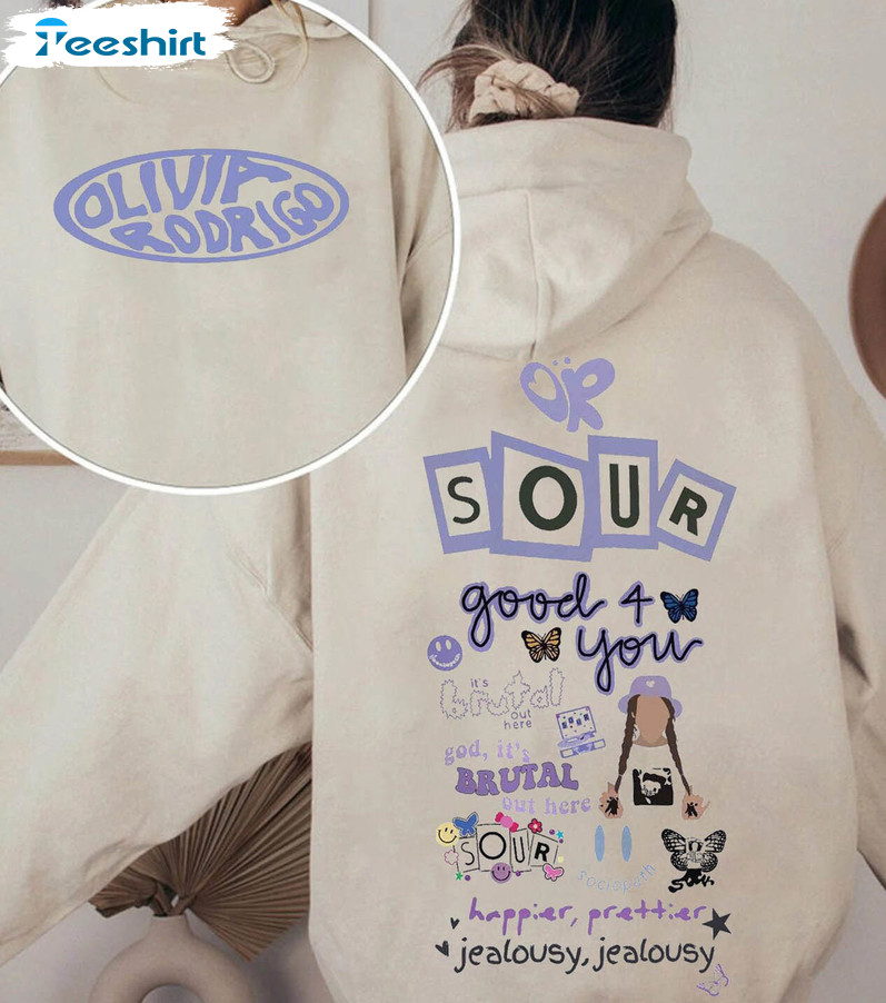 Olivia Sour Tour 2022 Shirt, Vintage Crewneck Unisex T-shirt