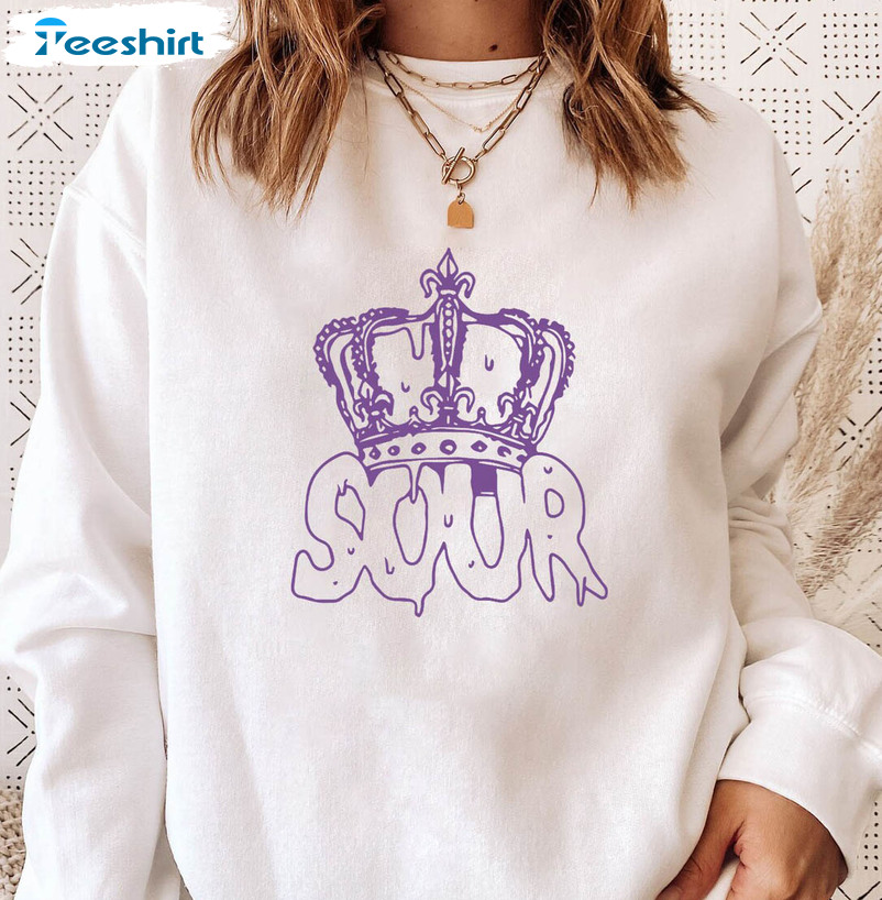 The Queen Olivia Rodrigo Sour Shirt, Trending Short Sleeve Tee Tops