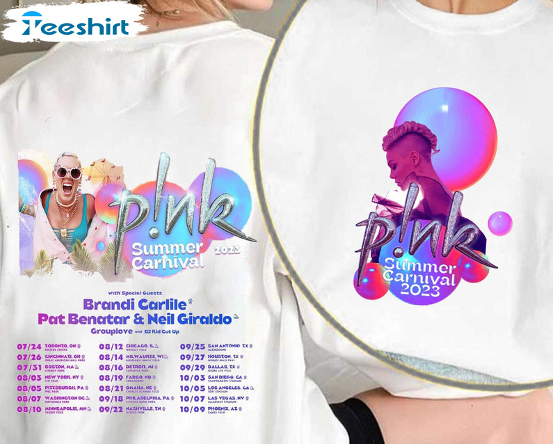 Printerval Pink P!nk Summer Carnival 2023 Tour Shirt, P!nk Music Shirt, Pink Summer Carnival Shirt, P!nk Concert 2023 Shirt