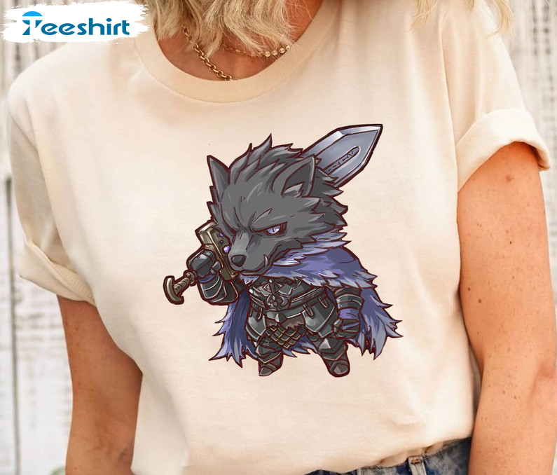 Chibi Blaidd The Half Wolf Shirt , Blaidd Shirt Sweatshirt Short Sleeve