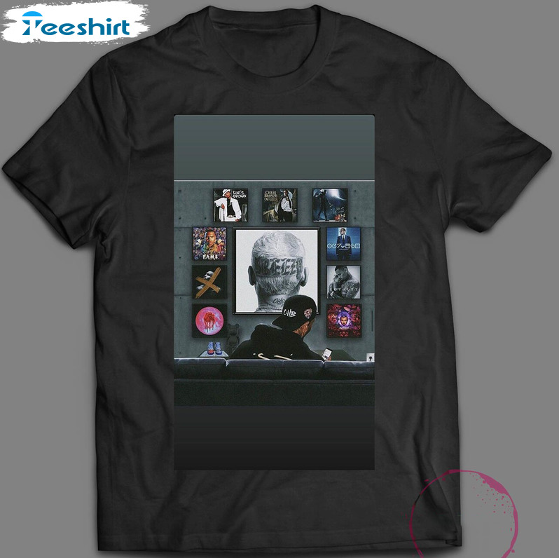Chris Brown Art Shirt, Breezy Tour Crewneck Unisex T-shirt