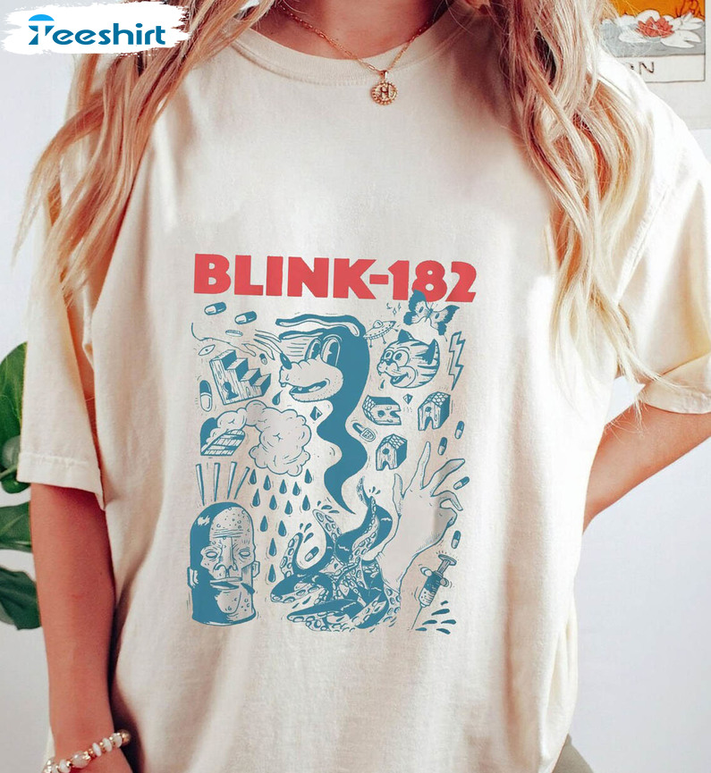 Vintage Blink 182 Shirt, Music World Tour Sweatshirt Unisex T-shirt