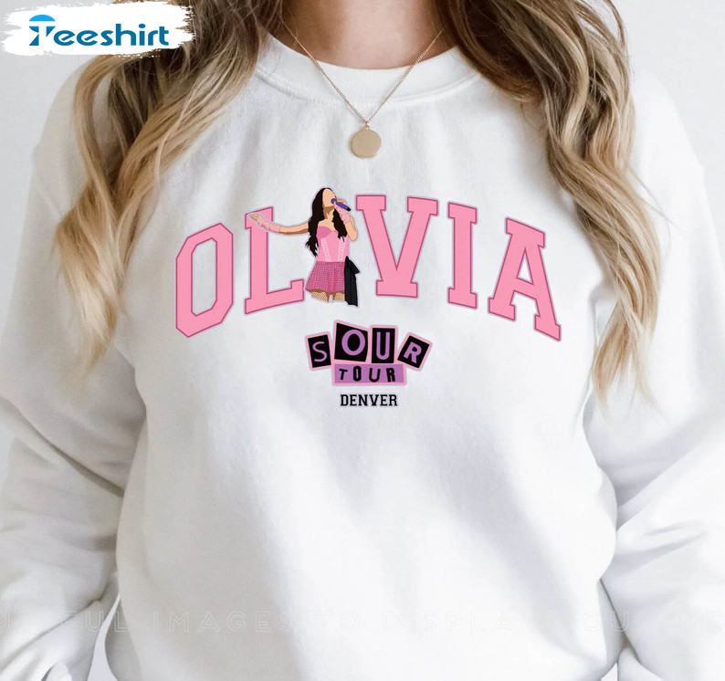 Olivia Sour Tour Denver Shirt, Trending Unisex Hoodie Long Sleeve