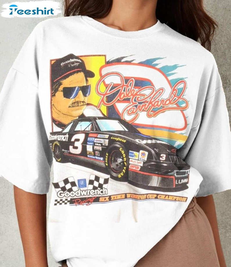 Vintage Dale Earnhardt Shirt, Trending Nascar Racing Unisex T-shirt Short Sleeve