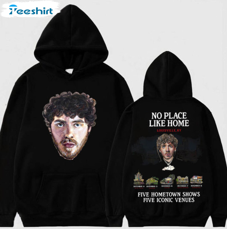 No Place Like Home Tour Shirt, Jack Harlow Unisex Hoodie Short Sleeve