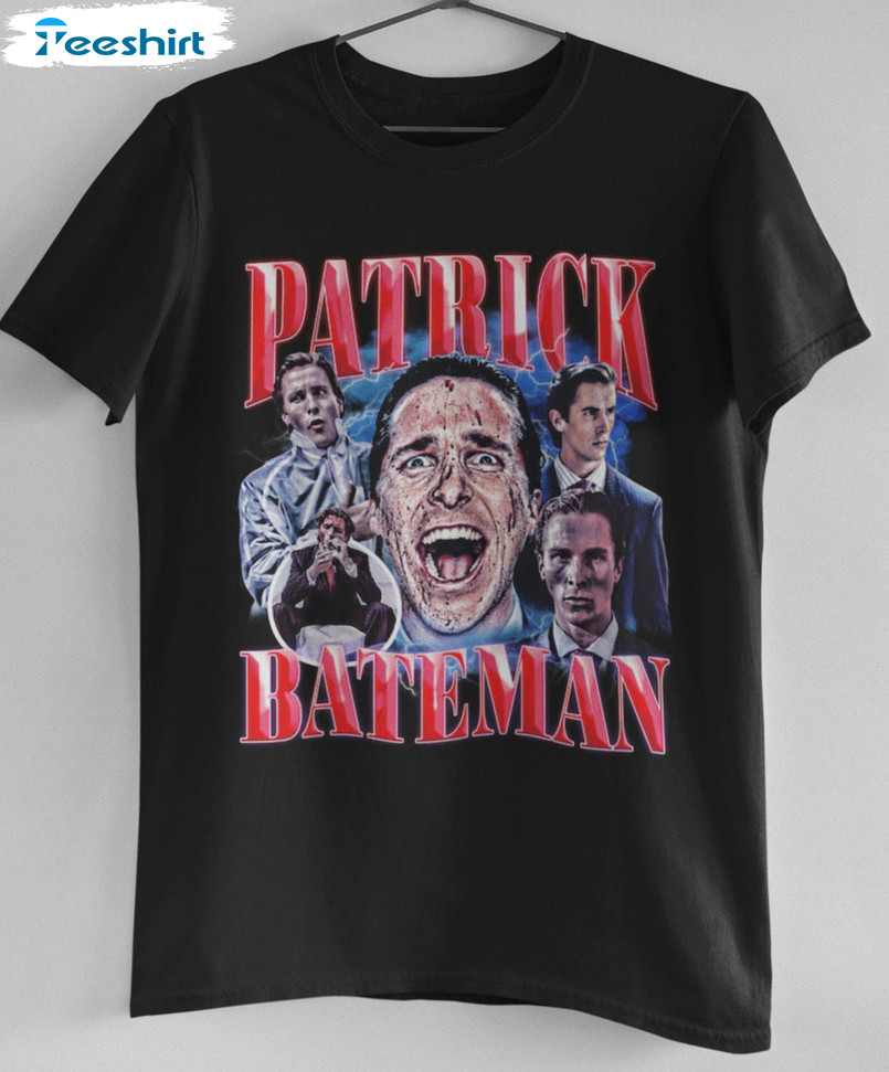 Patrick Bateman Horror Film Shirt, Trending American Psycho Christian Bale Unisex T-shirt Unisex Hoodie