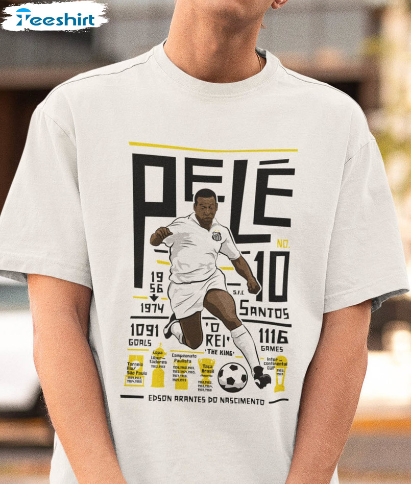 Pele Brazil Trendy Shirt, Pele Legend Soccer Unisex T-shirt Long Sleeve