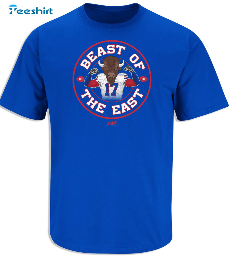 Beast Of The East Shirt, Buffalo Division Champs Short Sleeve Sweatshirt