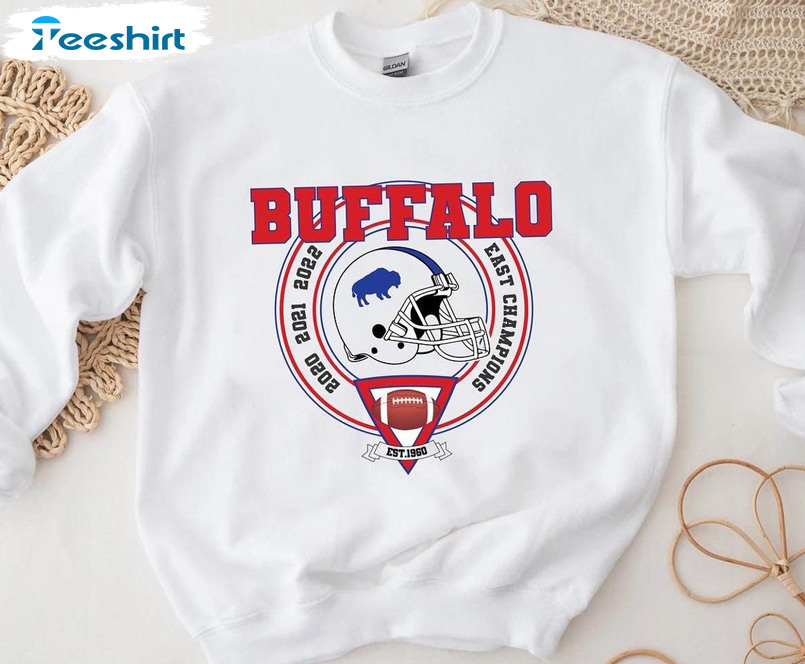 Buffalo Football East Division Champions Shirt, Vintage Unisex Hoodie Crewneck