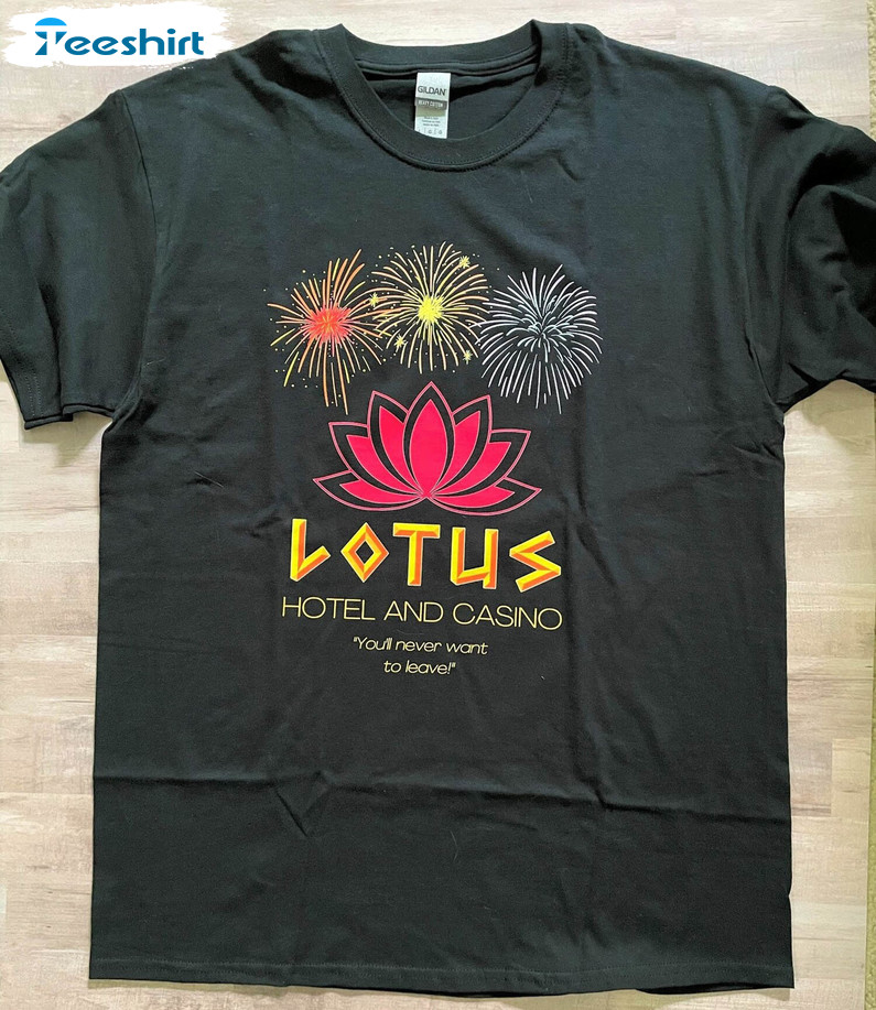 Lotus Hotel And Casino Shirt, Vintage Lotus Unisex Hoodie Long Sleeve