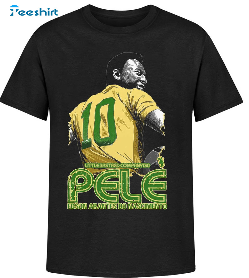 Vintage Legend Pele Shirt, Trending The King Of Football Unisex T-shirt  Crewneck