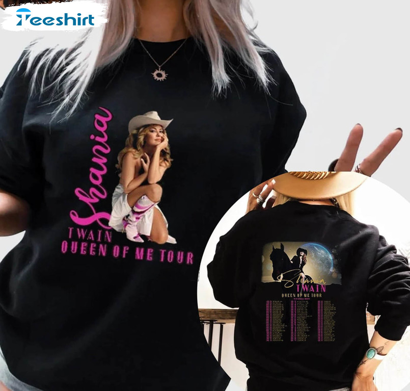 Queen Of Me Tour 2023 Shirt, Shania Twain Vintage Tee Tops Unisex Hoodie