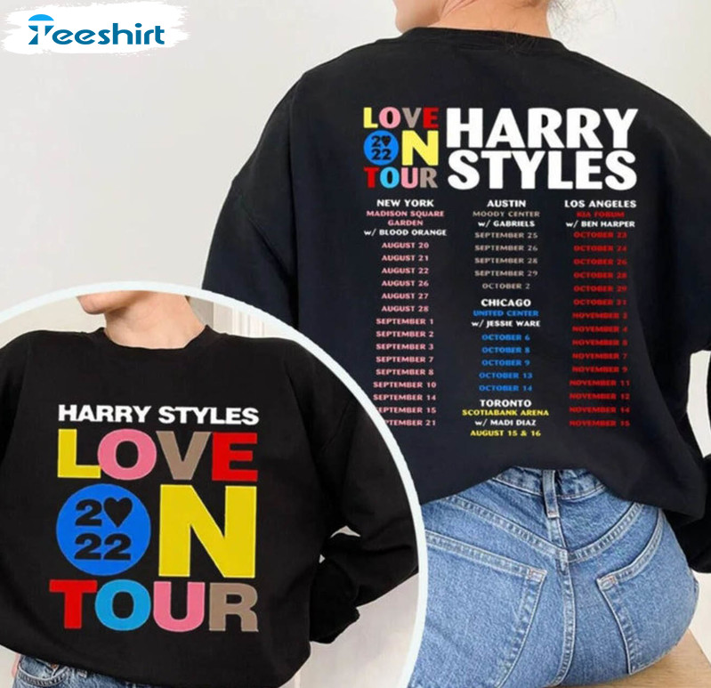 Harry Love On Tour 2022 Shirt, Trending Unisex Hoodie Long Sleeve