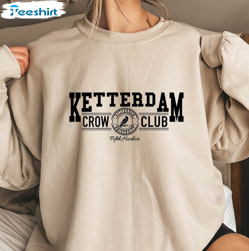 Ketterdam Crow Club Shirt, No Mourners No Funerals Short Sleeve Crewneck