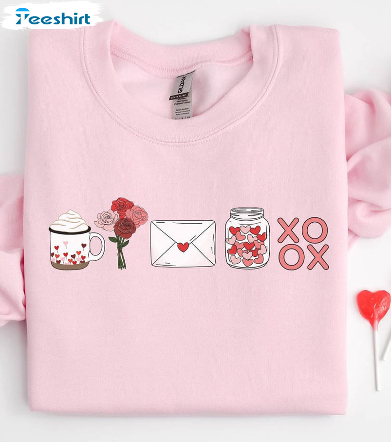 Valentines Day Sweatshirt, Trending Short Sleeve Unisex T-shirt