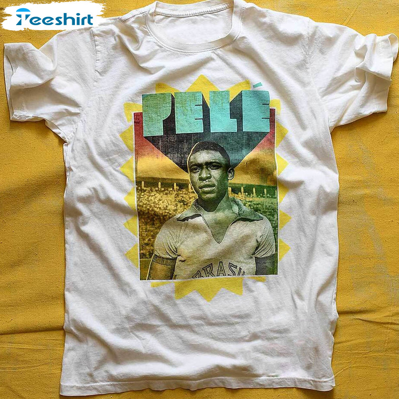 Pele Brazil Style Shirt, The Legend Of Football Rip Unisex Hoodie Crewneck