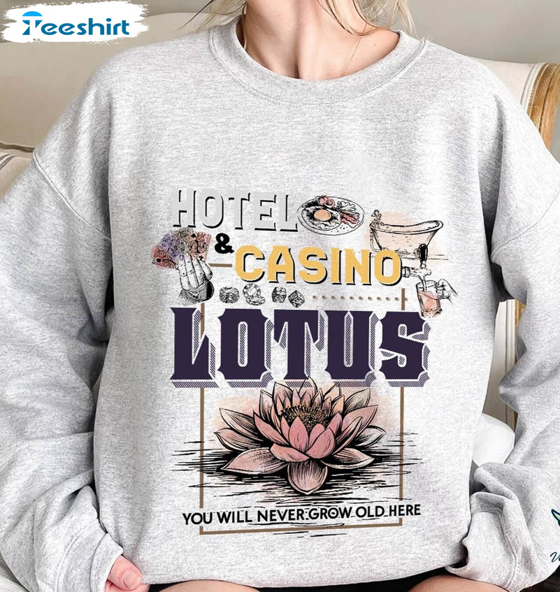 Percy Jackson And The Olympians Shirt, Trending Lotus Hotel And Casino Unisex T-shirt Crewneck