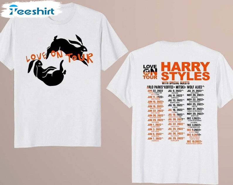 Harry Style Love On Tour 2022 Shirt, Vintage Unisex T-shirt Long Sleeve