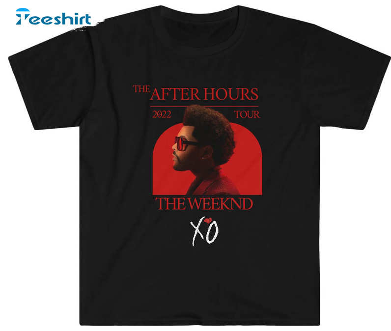 After Hours Til Dawn Xo Logo Shirt, The Weeknd Short Sleeve Sweatshirt