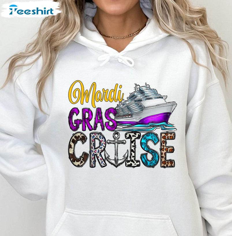 Mardi Gras Cruise Sweatshirt, New Orleans Unisex T-shirt Long Sleeve