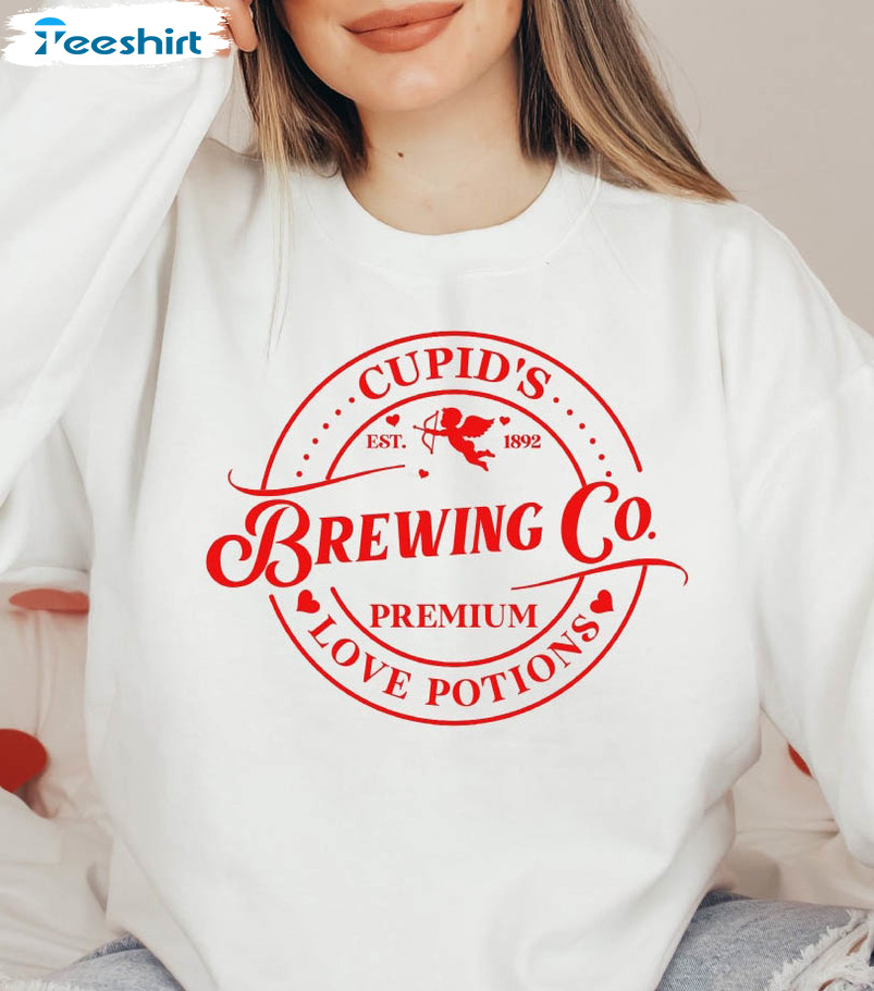 Cupid's Brewing Co Sweatshirt, Love Potions Unisex T-shirt Long Sleeve