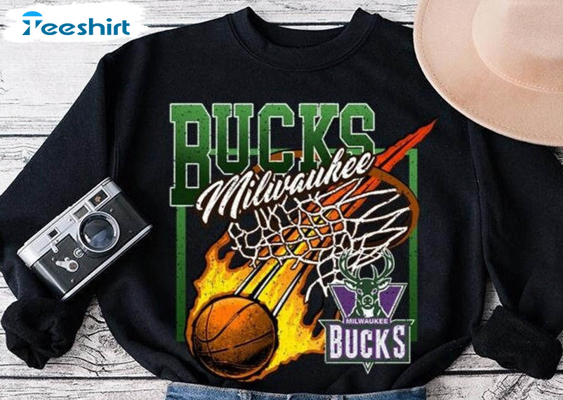 Vintage Style Milwaukee Bucks 2021 Basketball Unisex Sweatshirt