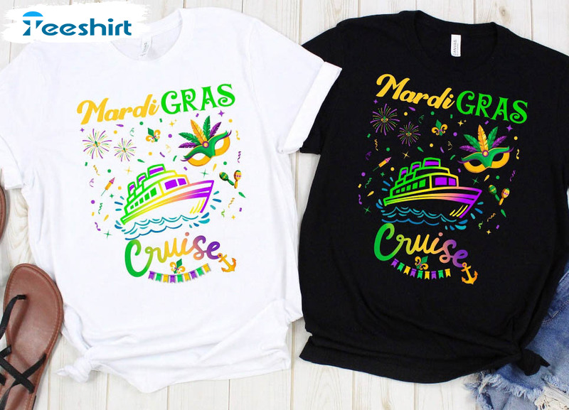 Mardi Gras Shirt, Matching Nola Cruise Long Sleeve Unisex T-shirt