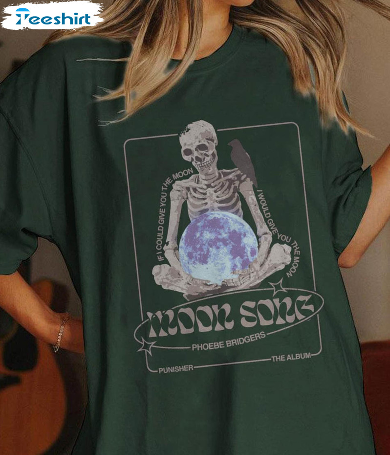 Vintage Moon Song Skeleton Shirt, Phoebe Bridgers Crewneck Unisex Hoodie