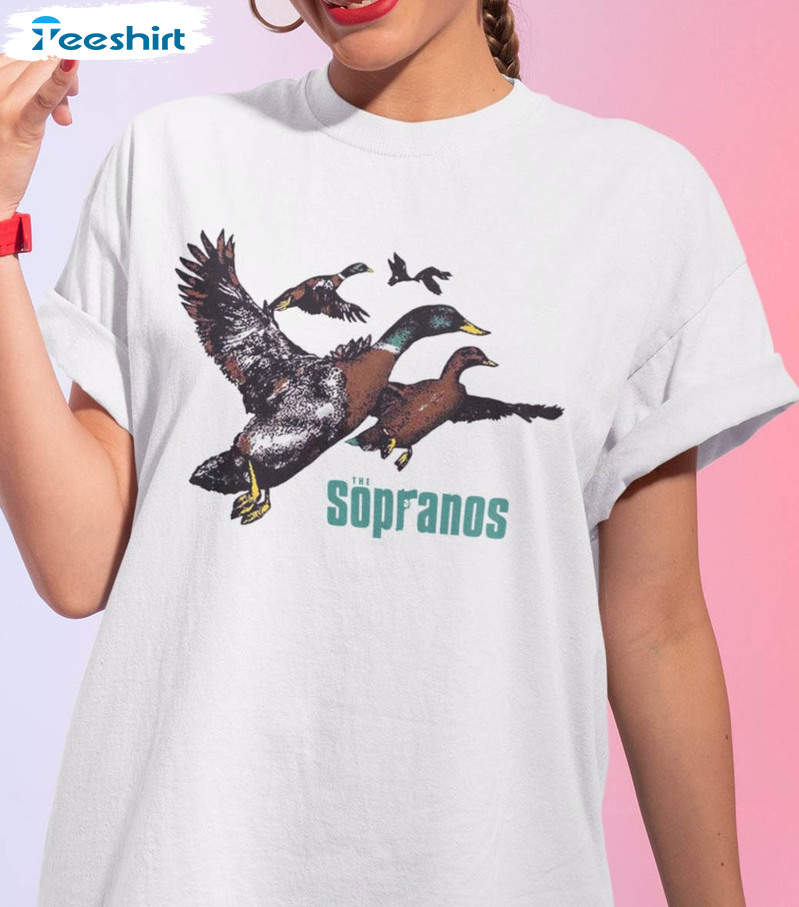 Ducks The Sopranos Shirt, Trending Tee Tops Short Sleeve