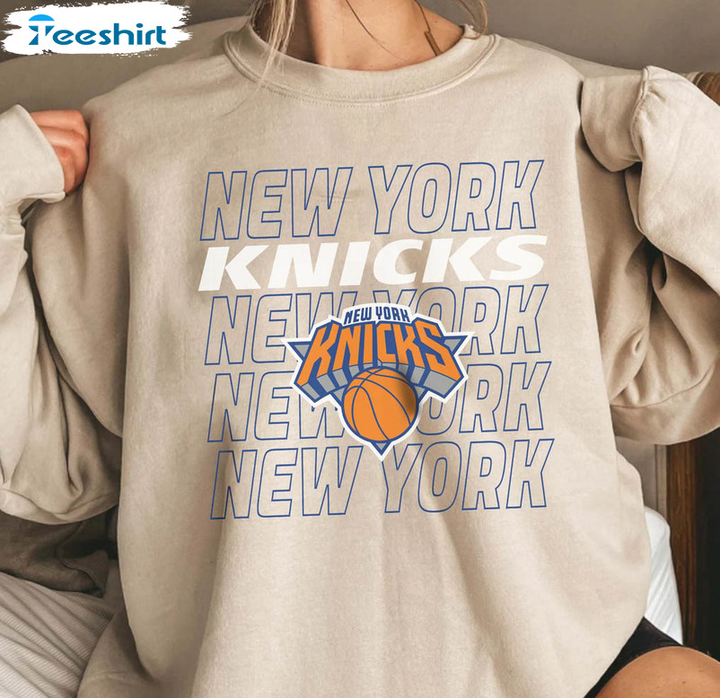 New York Knicks Est 1946 Sweatshirt, Vintage Basketball Unisex Hoodie Long Sleeve