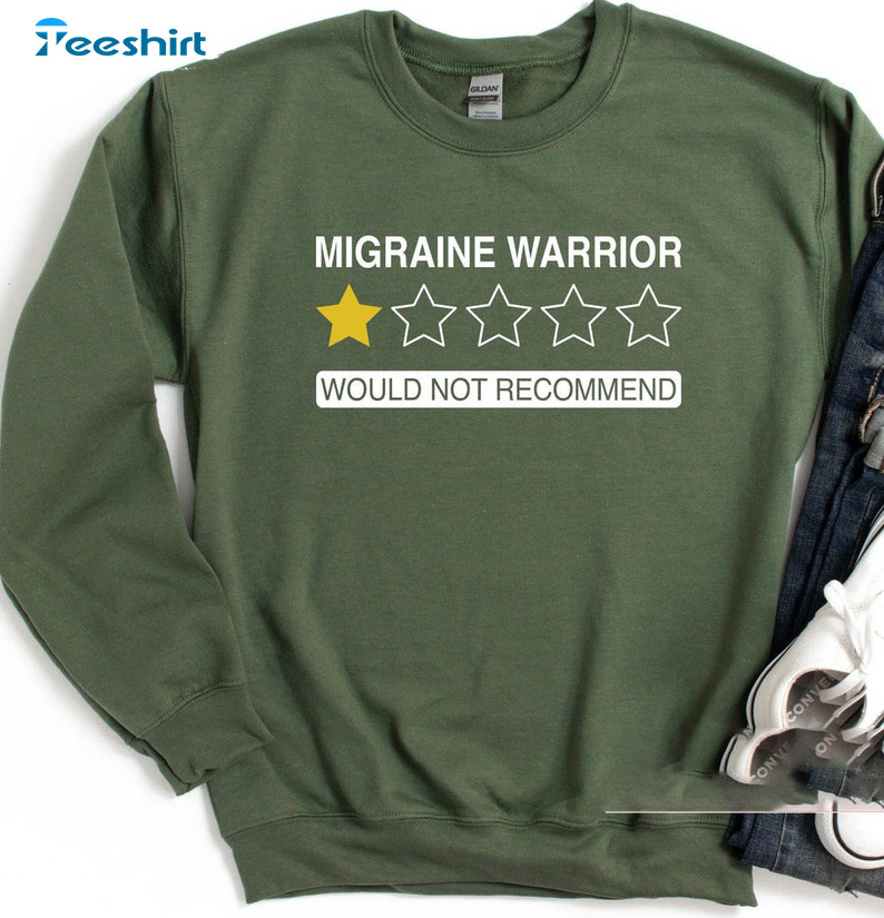 Migraine Warrior Sweatshirt, Trending Unisex Hoodie Short Sleeve