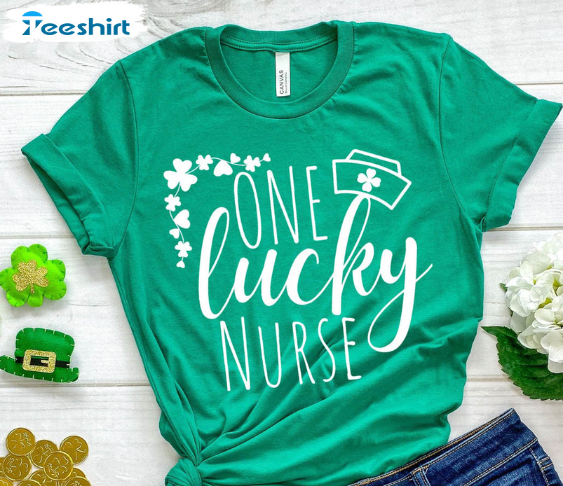One Lucky Nurse Shirt , Funny Lucky Unisex T-shirt Unisex Hoodie