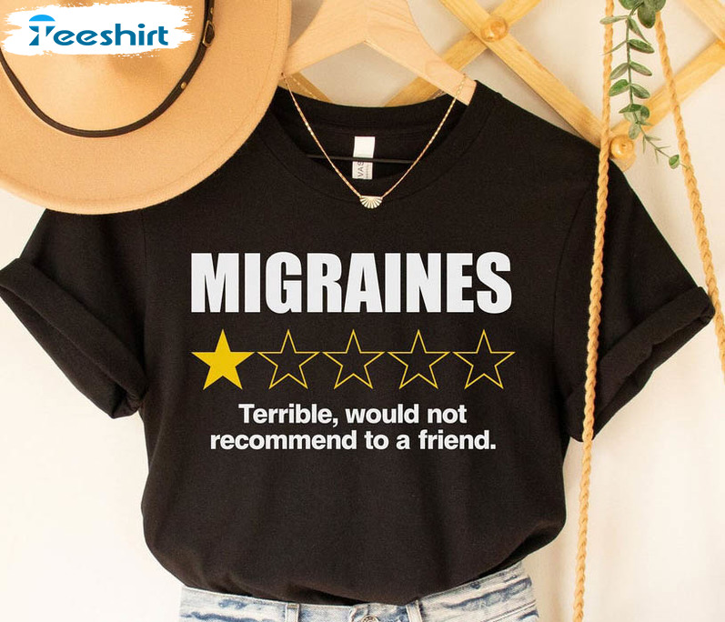 Migraines Headache Shirt, Funny Short Sleeve Long Sleeve For Family