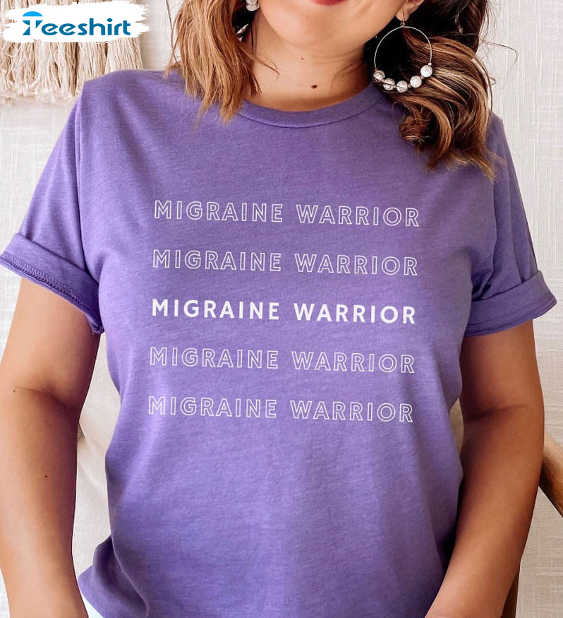 Migraine Warrior Trendy Shirt, Headaches Chronic Short Sleeve Unisex T-shirt