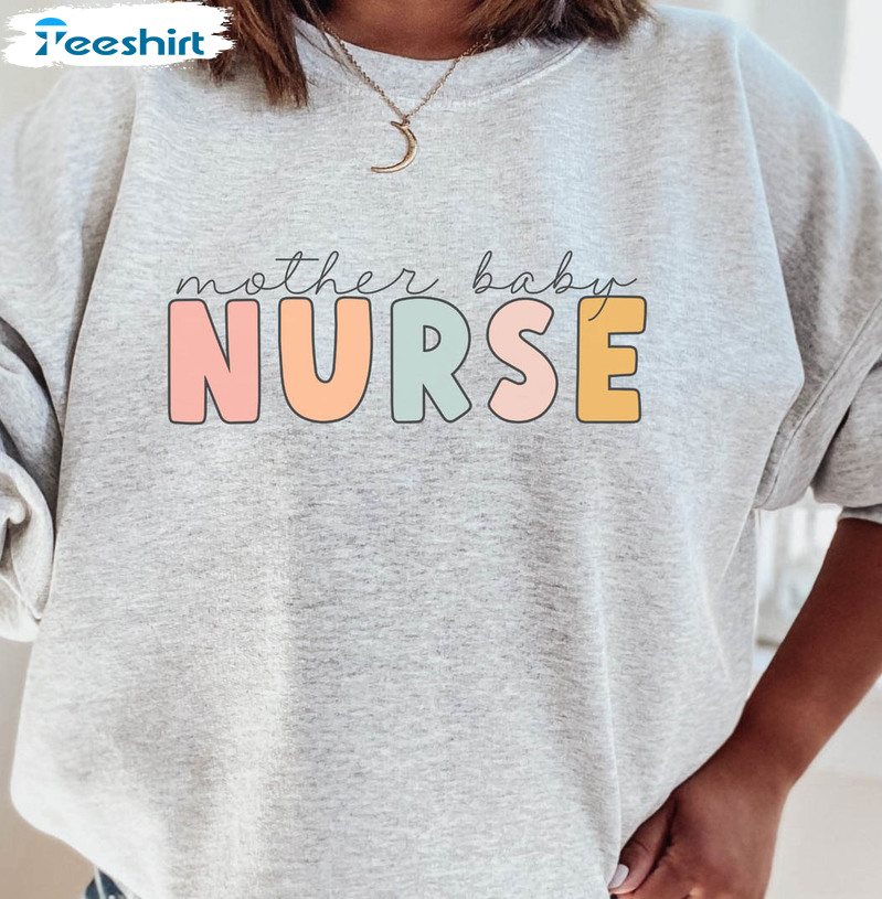 Mother Baby Nurse Sweatshirt, Picu Nurse Unisex Hoodie Crewneck